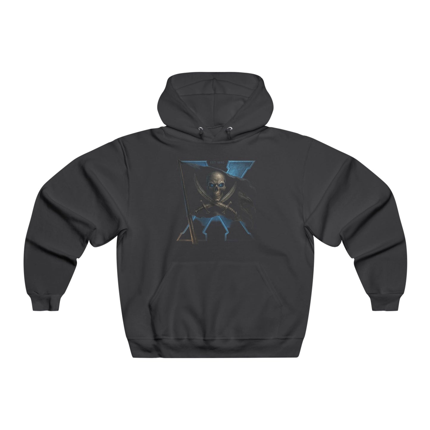Men's Skull Graphic Hoodie, Cozy Sweatshirt for Halloween, Casual Wear, Perfect Gift for Horror Fans, Streetwear, Unisex Sweatshirt