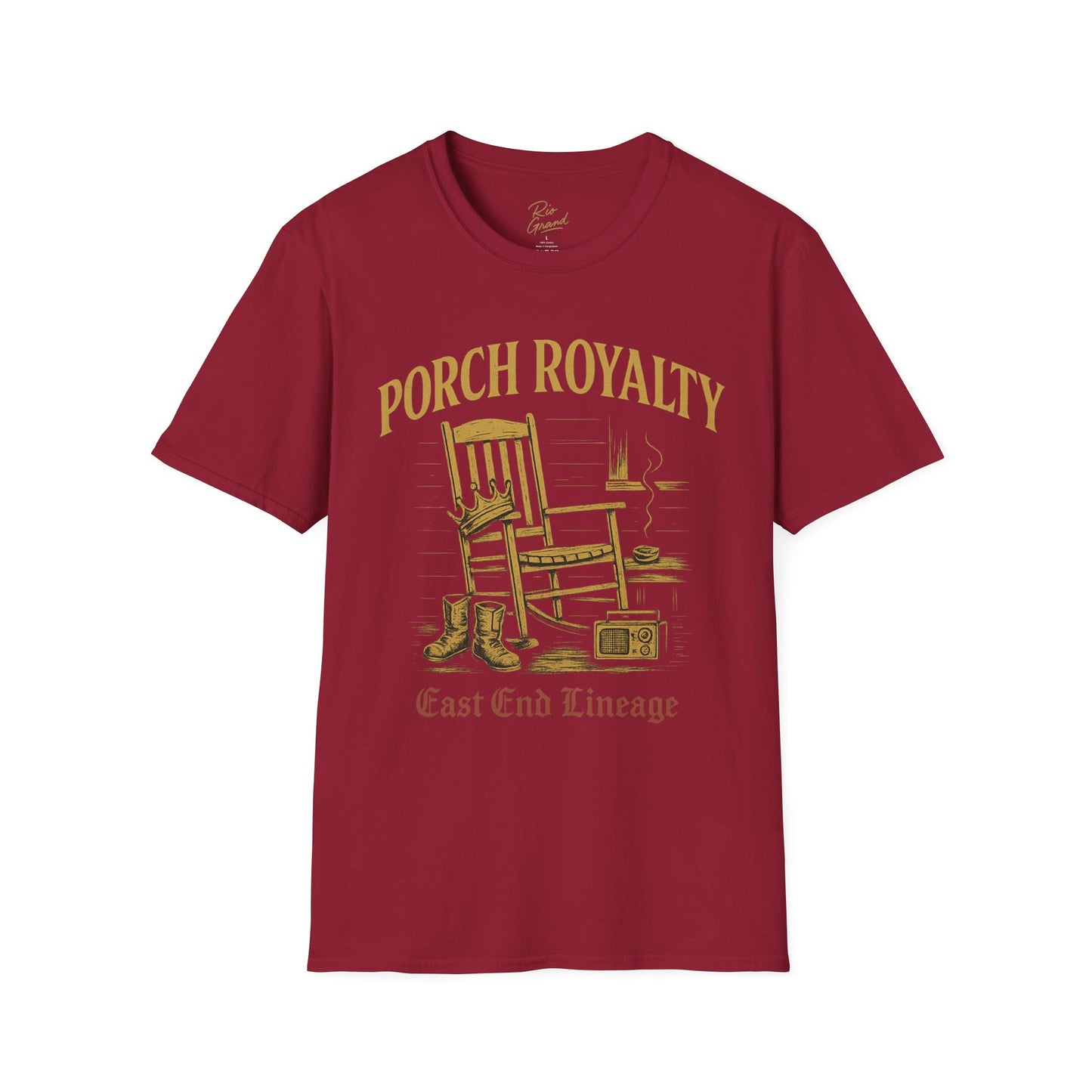 Porch Royalty T-Shirt, Comfortable Graphic Tee, Perfect for Relaxing, Gift for Nature Lovers, Ideal for Casual Wear, Summer Vibes, [...]