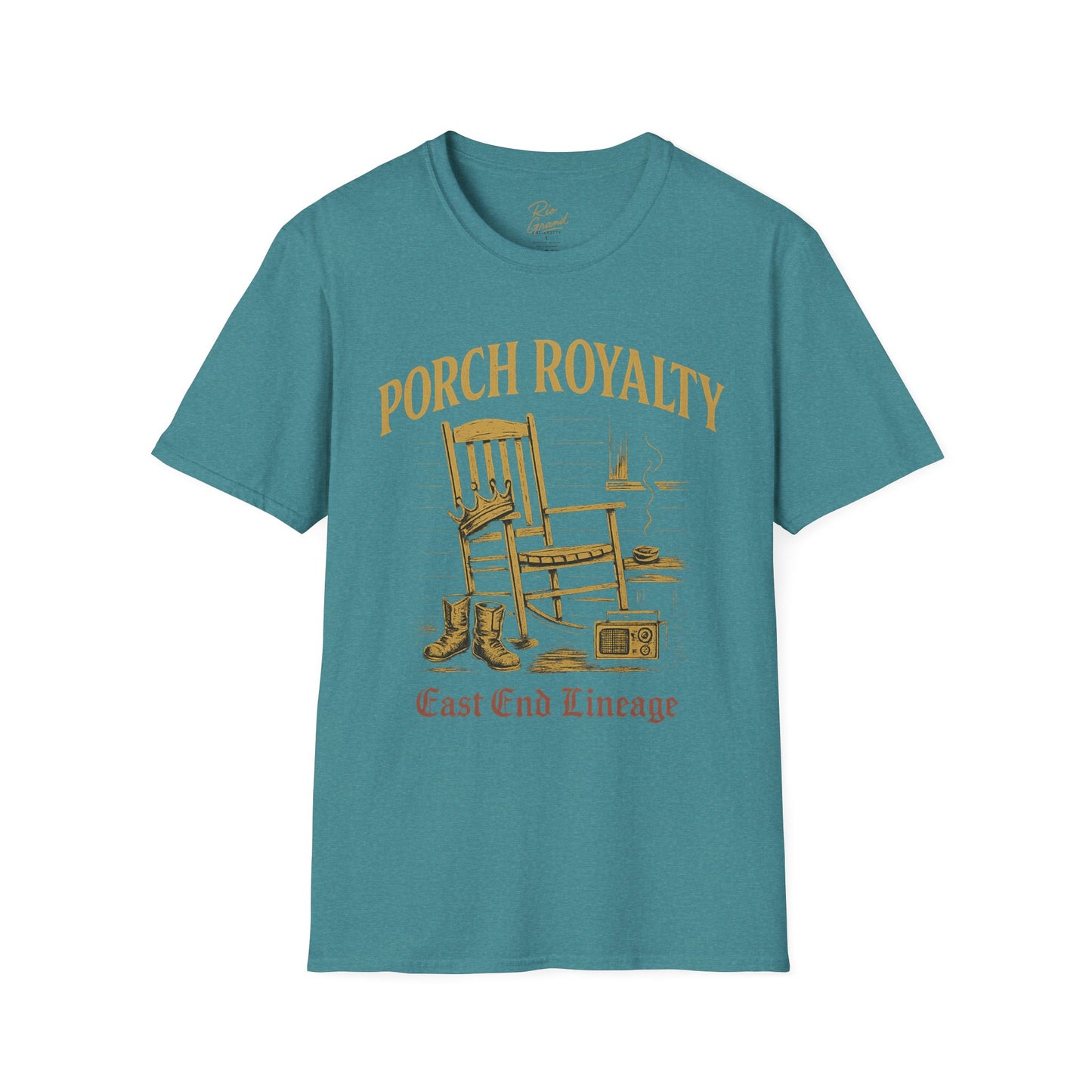 Porch Royalty T-Shirt, Comfortable Graphic Tee, Perfect for Relaxing, Gift for Nature Lovers, Ideal for Casual Wear, Summer Vibes, [...]
