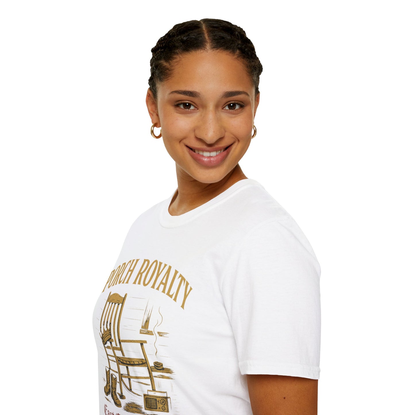 Porch Royalty T-Shirt, Comfortable Graphic Tee, Perfect for Relaxing, Gift for Nature Lovers, Ideal for Casual Wear, Summer Vibes, [...]