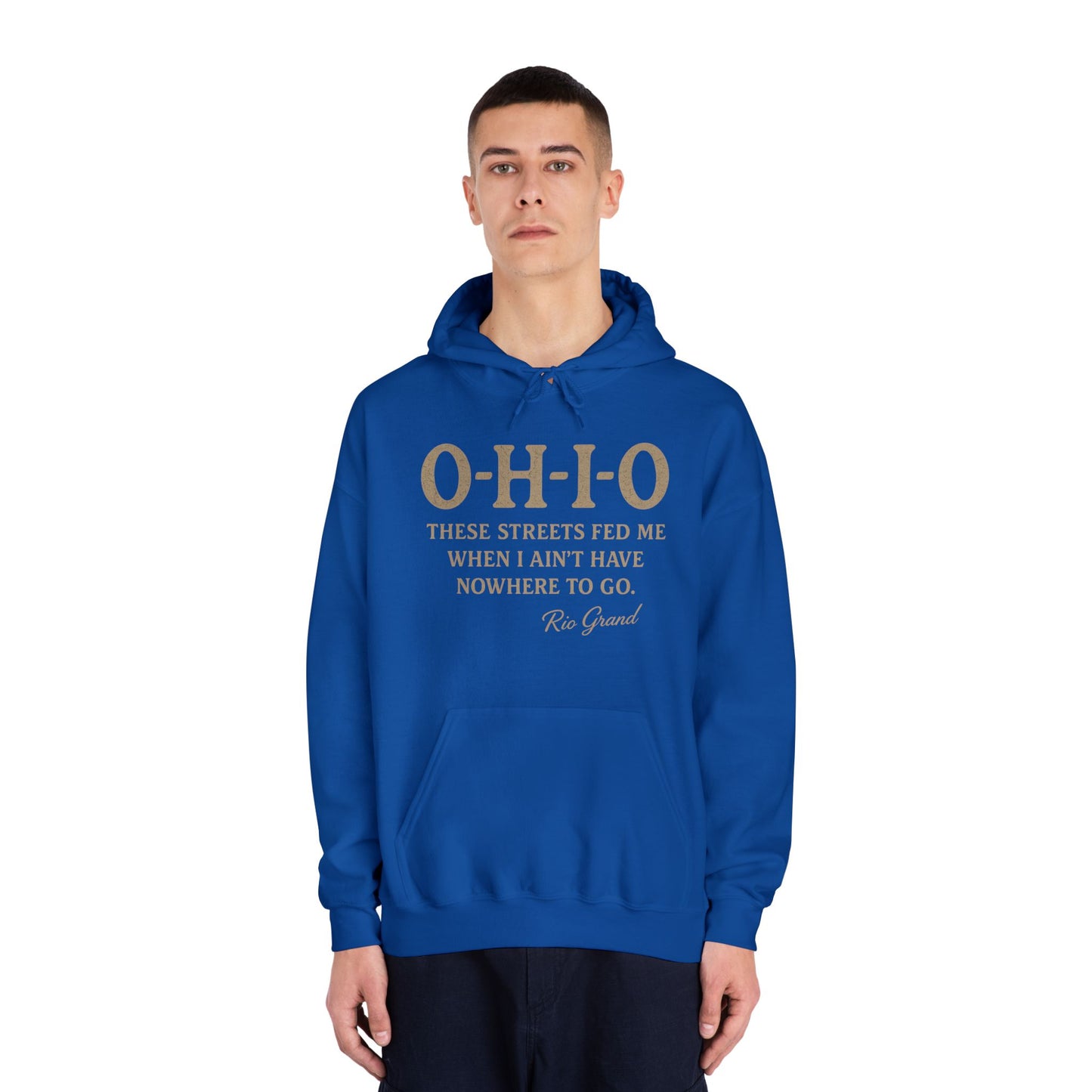 Ohio Pride Hooded Sweatshirt, Motivational Hoodie, Gift for Ohioans, Urban Style Sweatshirt, Streetwear Apparel