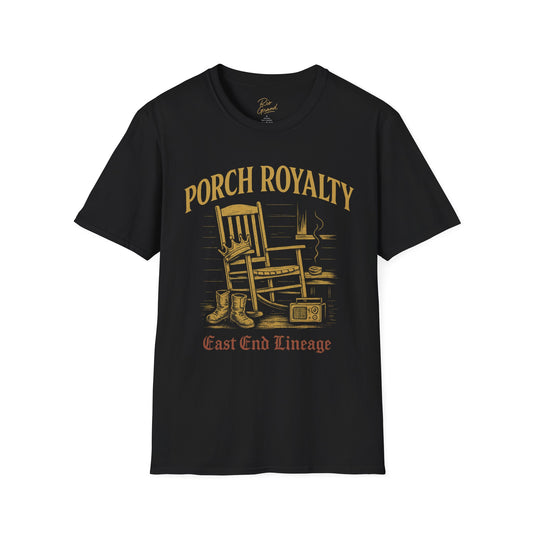 Porch Royalty T-Shirt, Comfortable Graphic Tee, Perfect for Relaxing, Gift for Nature Lovers, Ideal for Casual Wear, Summer Vibes, [...]