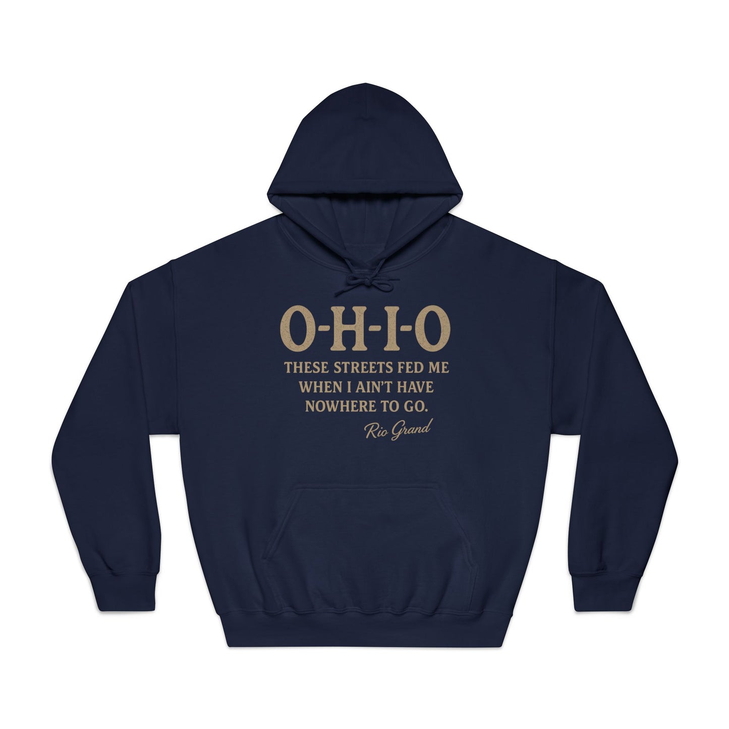Ohio Pride Hooded Sweatshirt, Motivational Hoodie, Gift for Ohioans, Urban Style Sweatshirt, Streetwear Apparel
