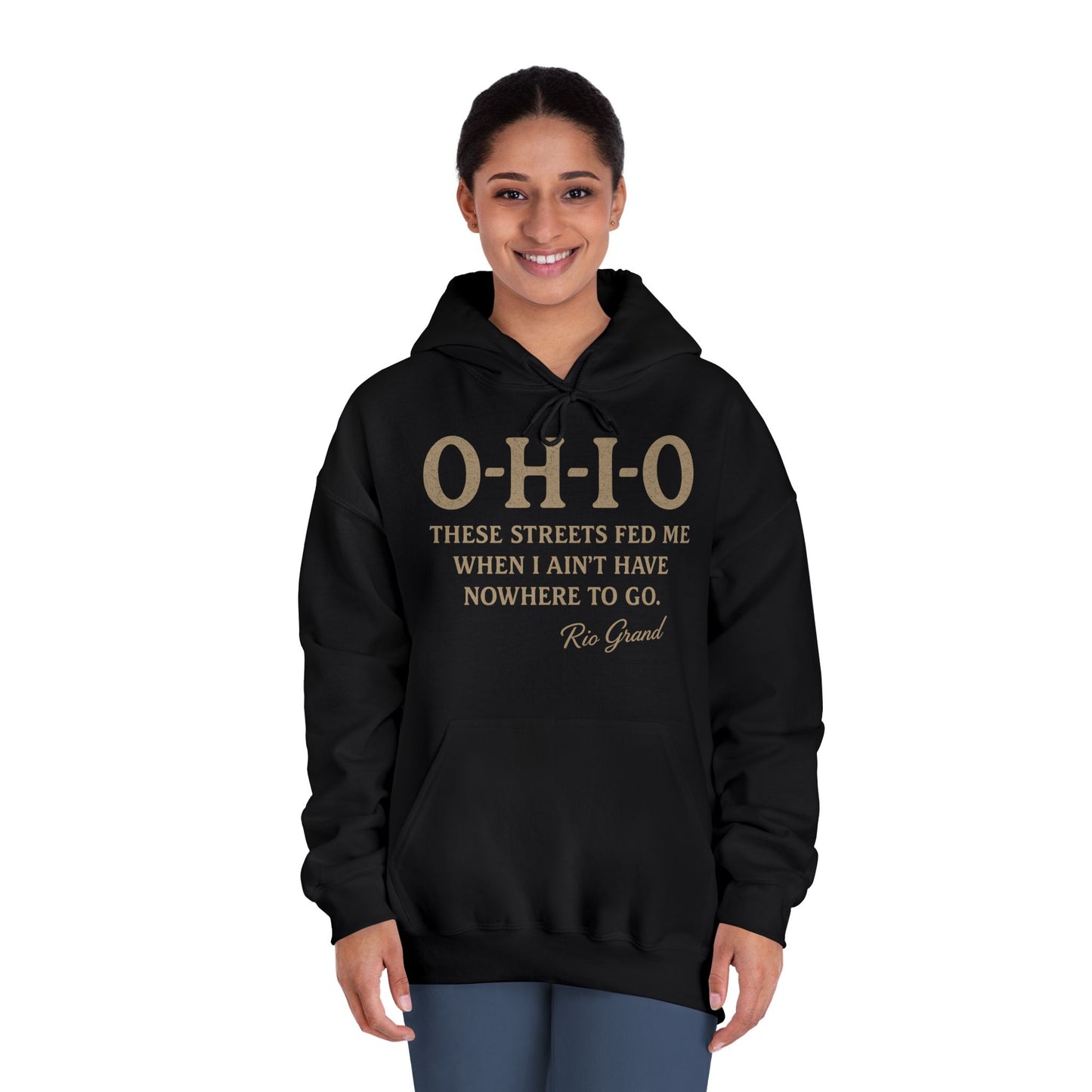 Ohio Pride Hooded Sweatshirt, Motivational Hoodie, Gift for Ohioans, Urban Style Sweatshirt, Streetwear Apparel
