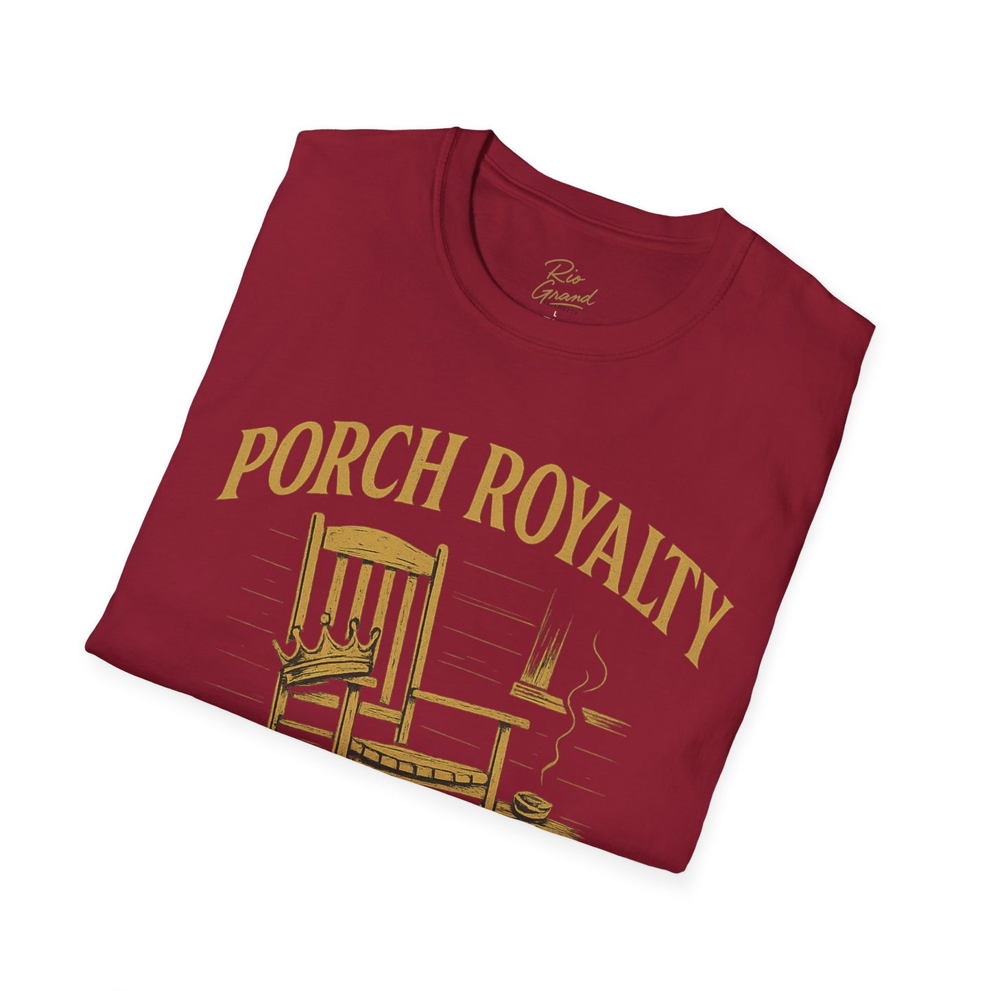 Porch Royalty T-Shirt, Comfortable Graphic Tee, Perfect for Relaxing, Gift for Nature Lovers, Ideal for Casual Wear, Summer Vibes, [...]