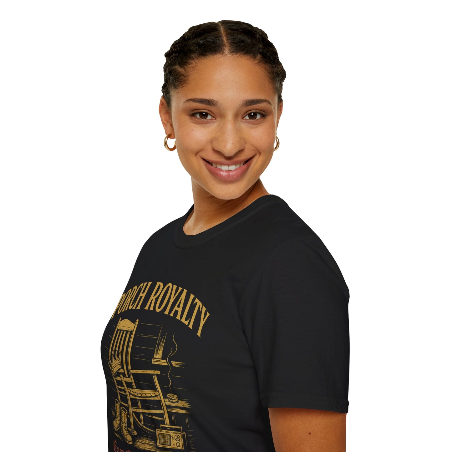 Porch Royalty T-Shirt, Comfortable Graphic Tee, Perfect for Relaxing, Gift for Nature Lovers, Ideal for Casual Wear, Summer Vibes, [...]