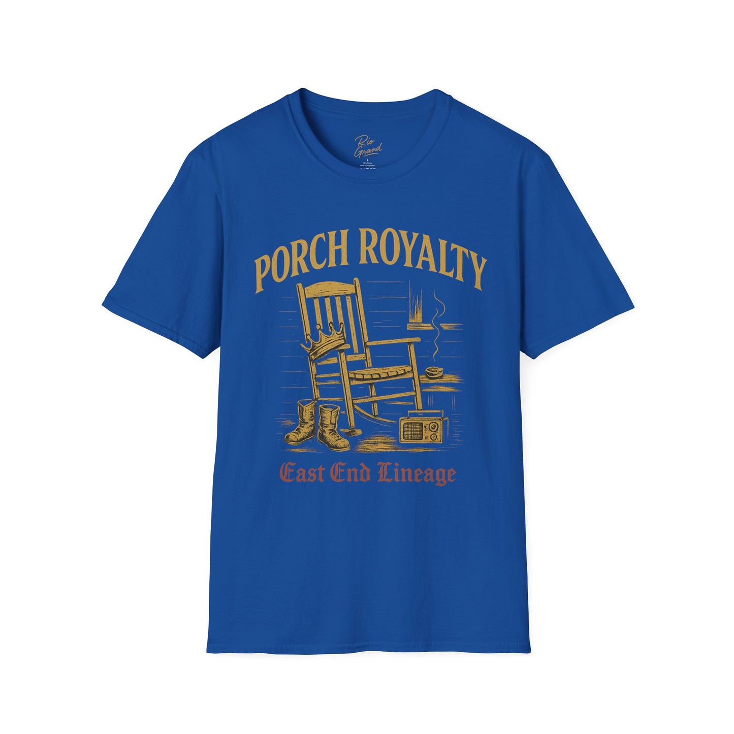 Porch Royalty T-Shirt, Comfortable Graphic Tee, Perfect for Relaxing, Gift for Nature Lovers, Ideal for Casual Wear, Summer Vibes, [...]