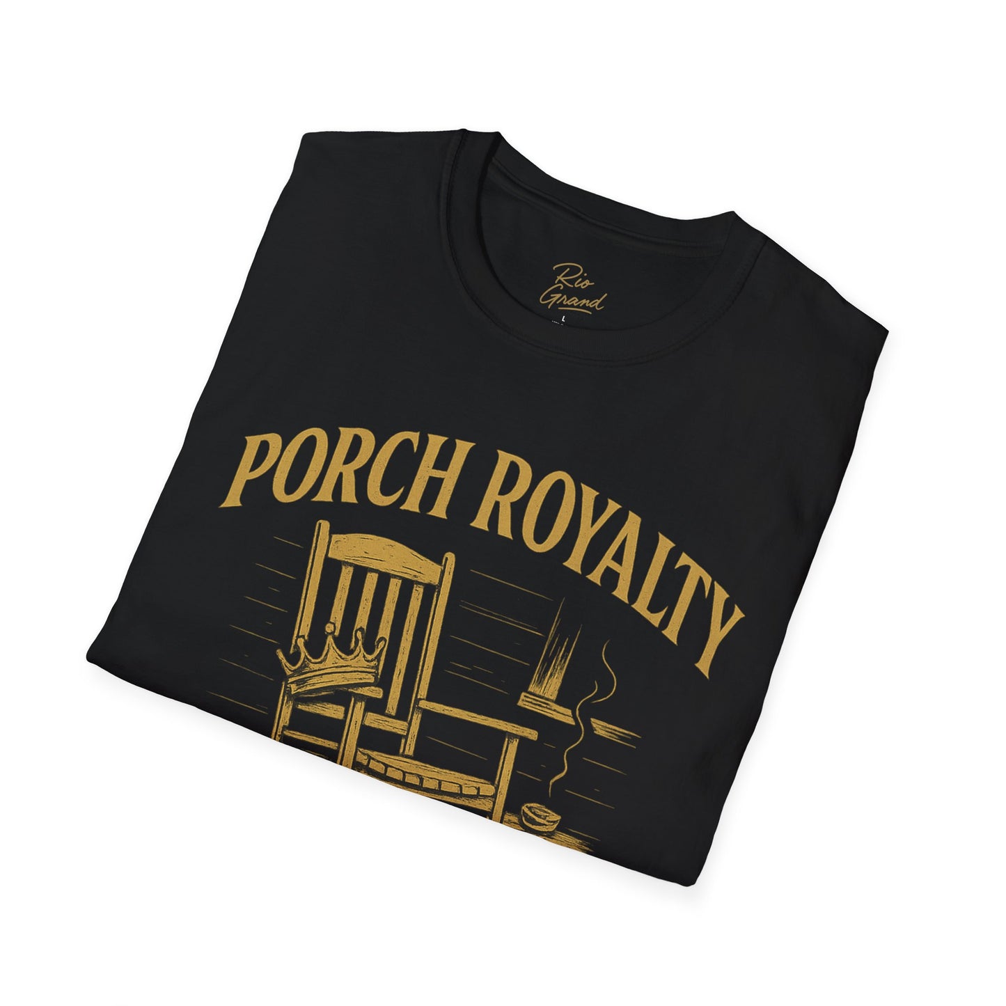 Porch Royalty T-Shirt, Comfortable Graphic Tee, Perfect for Relaxing, Gift for Nature Lovers, Ideal for Casual Wear, Summer Vibes, [...]